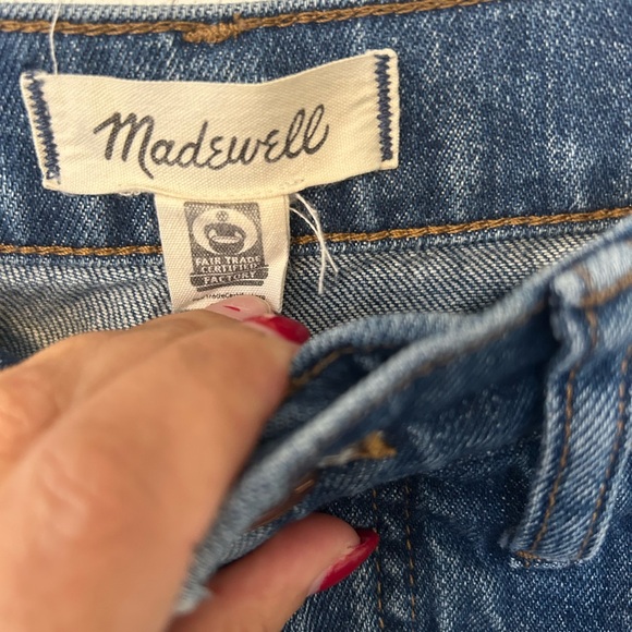 Classic Madewell High Rise Stovepipe Blue Jeans Size 28 - Picture 4 of 9